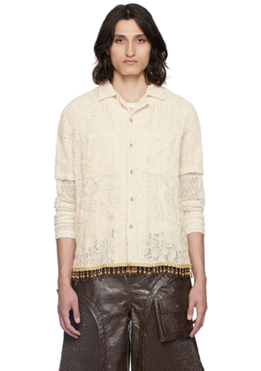 Andersson Bell Off-White Flower Shirt