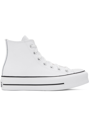 Converse White Chuck Taylor All Star Lift Leather Sneakers