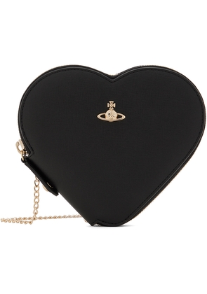 Vivienne Westwood Black New Heart Crossbody Bag