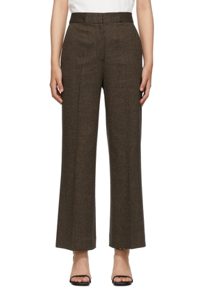 Victoria Victoria Beckham Brown Cropped Flared Trousers
