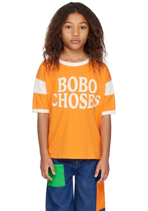 Bobo Choses Kids Orange Printed T-Shirt