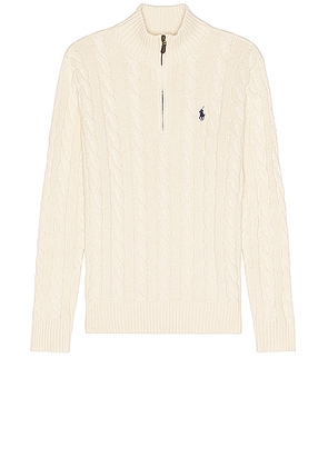 Polo Ralph Lauren Roving Zip Sweater in Andover Cream - Cream. Size XL/1X (also in ).