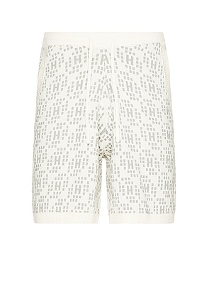 Honor The Gift A-spring H Knit Short in Bone - Cream. Size L (also in M, S, XL/1X).