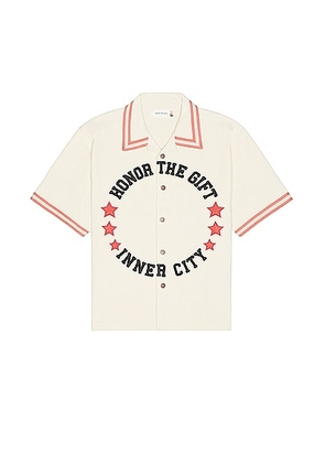 Honor The Gift A-spring Tradition Snap Up Shirt in Bone - Cream. Size L (also in M, S).