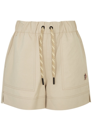 Moncler Logo Shell Shorts - Beige - M (UK12 / M)