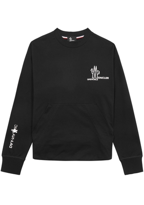 Moncler Grenoble Day-Namic Logo Cotton Sweatshirt - Black - L