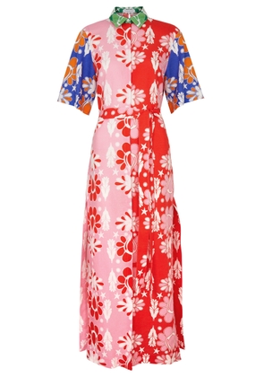 Borgo DE Nor Penny Printed Cotton-blend Maxi Shirt Dress - Multicoloured - 10 (UK10 / S)