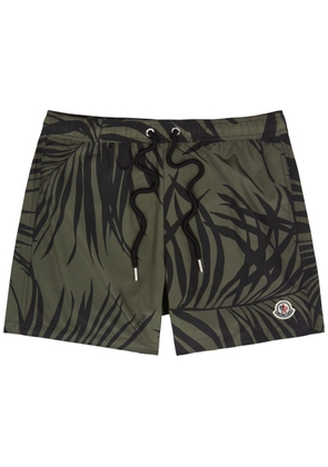 Moncler Printed Shell Swim Shorts - Black - M