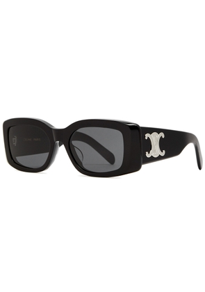Celine Rectangle-frame Sunglasses - Black