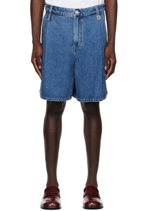 WOOYOUNGMI Blue Pleated Shorts