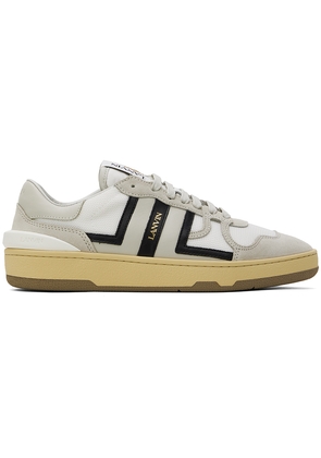 Lanvin Gray & White Clay Sneakers