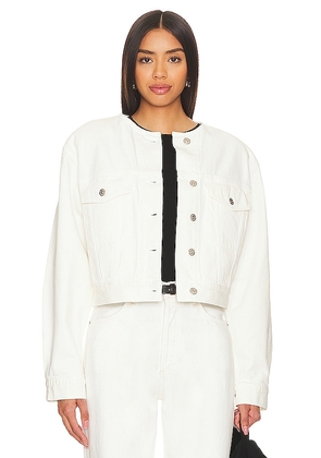 Citizens of Humanity Renata Jacket in White. Size L, XL.