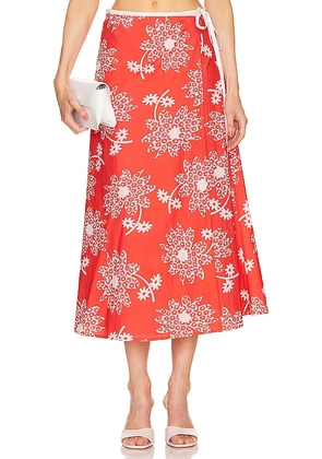 Ciao Lucia Tacci Skirt in Red. Size L, S.