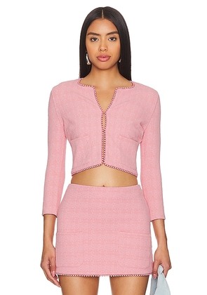 DEVON WINDSOR Mimi Jacket in Pink. Size S.