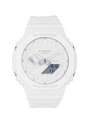 G-Shock Tone On Tone GA2100 Series Watch in White.