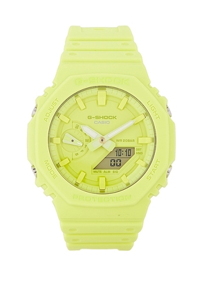 G-Shock Tone On Tone GA2100 Series Watch in Yellow.