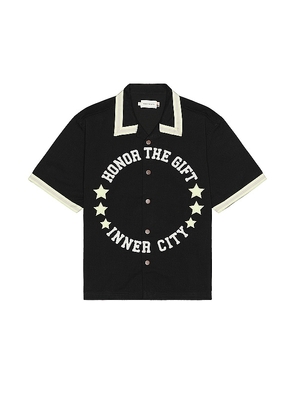 Honor The Gift A-spring Tradition Snap Up Shirt in Black. Size M, S, XL/1X.
