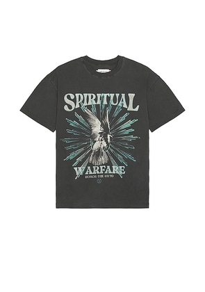 Honor The Gift A-spring Spiritual Conflict Tee in Black. Size M.