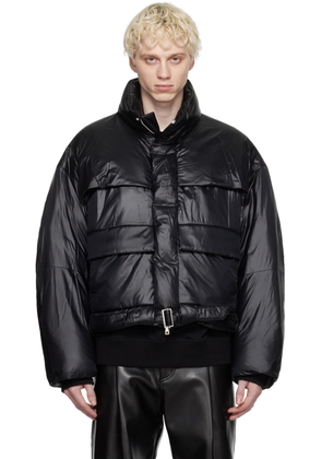 WOOYOUNGMI Black Belted Down Jacket