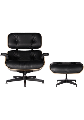 Herman Miller® Black Leather Eames Lounge Chair & Ottoman