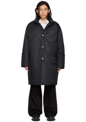 WOOYOUNGMI Black Stand Collar Down Coat