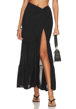 PEIXOTO Valentina Maxi Skirt in Black. Size M, S, XS.