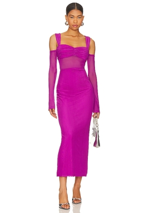 Runaway The Label Lamoura Dress in Purple. Size S, XL, XS.