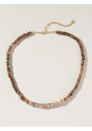 Sydney Evan - 14-karat Gold, Diamond And Beaded Necklace - One size