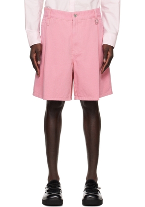 WOOYOUNGMI Pink Pleated Shorts