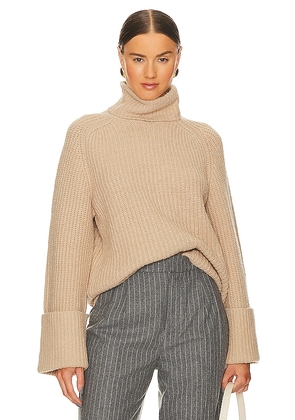 LPA Sabri Turtleneck Sweater in Tan. Size M, XL, XS.