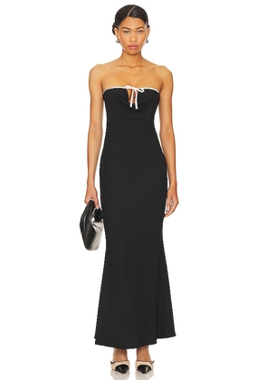 LIONESS Illuminating Maxi Dress in Black. Size L, M, XXL.
