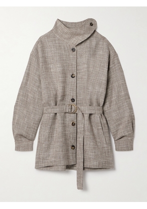 Loro Piana - Belted Wool-blend Jacket - Gray - IT40,IT42,IT44