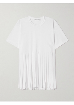 Comme des Garçons Comme des Garçons - Fringed Piqué T-shirt - White - x small,small,medium,large