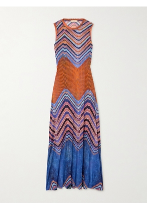 Ulla Johnson - Orla Striped Lyocell-jersey Midi Dress - Blue - x small,small,medium,large,x large