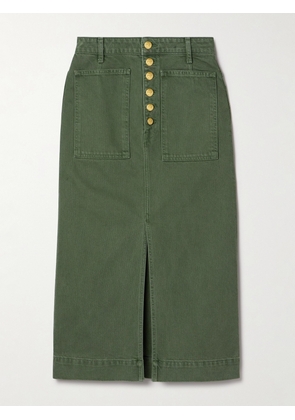 Ulla Johnson - The Bea Denim Midi Skirt - Green - US0,US2,US4,US6,US8,US10,US12