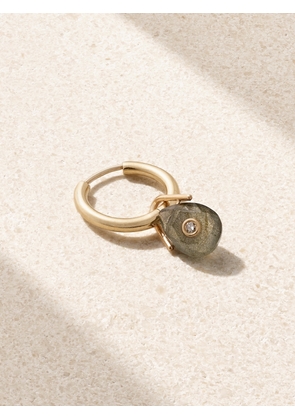 Pascale Monvoisin - Orso 9-karat Gold, Labradorite And Diamond Single Hoop Earring - One size