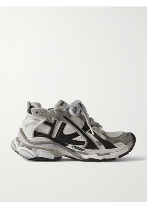 Balenciaga - Runner Suede And Rubber-trimmed Shell Sneakers - Gray - IT35,IT36,IT37,IT38,IT39,IT40,IT41,IT42