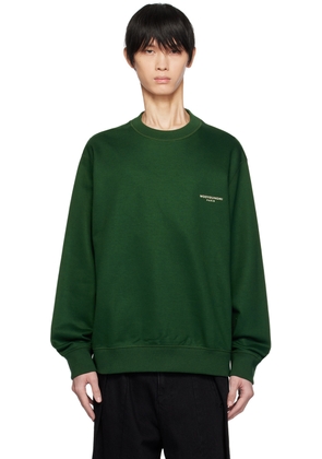 WOOYOUNGMI Green Square Label Sweatshirt