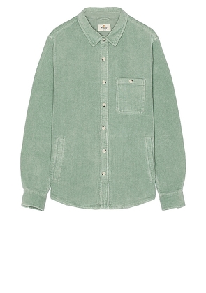Marine Layer Max Broken In Corduroy Overshirt in Mint. Size L, S.