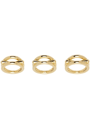 Kiko Kostadinov Gold Thorn Ring Set