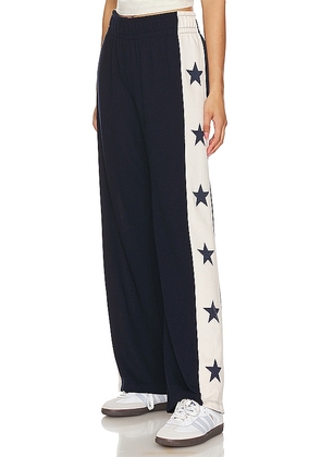 Lauren Moshi Tawny Track Pant in Navy. Size L, S, XS.