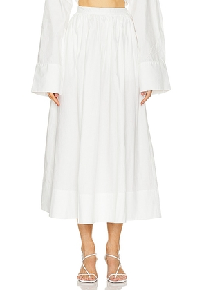 Ronny Kobo Renza Skirt in White. Size M, S, XL, XS.
