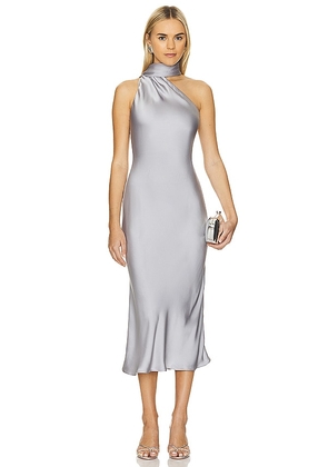 MISHA Vivica Dress in Grey. Size M, S, XL, XS, XXL.