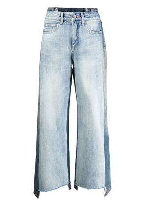 JNBY patchwork asymmetric denim jeans - Blue