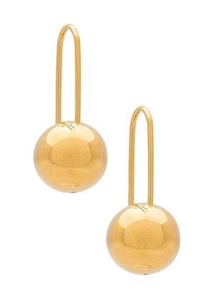 Jenny Bird Celeste Earrings in Metallic Gold.