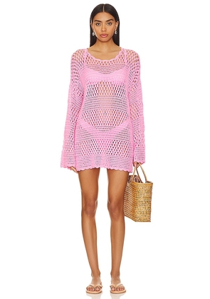 Show Me Your Mumu Paula Pullover Coverup in Pink. Size XL.
