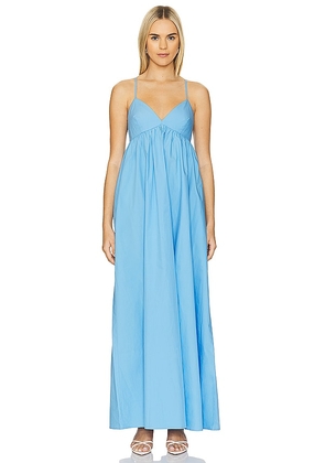 Susana Monaco Poplin Maxi Dress in Baby Blue. Size M, S, XL, XS.