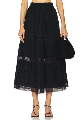 Waimari Angela Maxi Skirt in Black. Size L, S, XS.