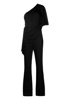 DVF Diane von Furstenberg Talia one-shoulder draped jumpsuit - Black