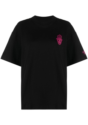 STAND STUDIO motif-print short-sleeve T-shirt - Black
